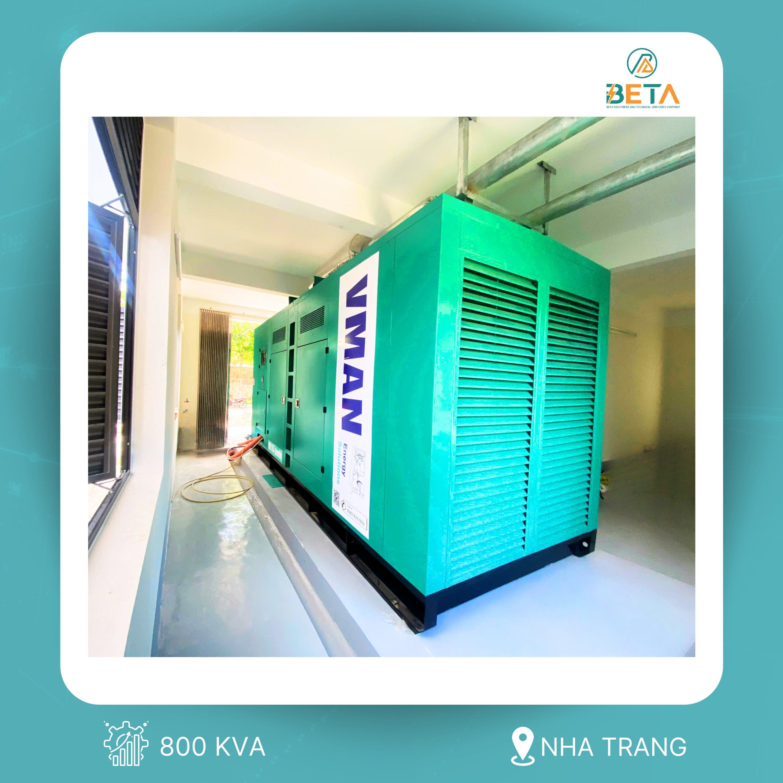 Lắp đặt máy phát điện cho trường học tại Nha Trang